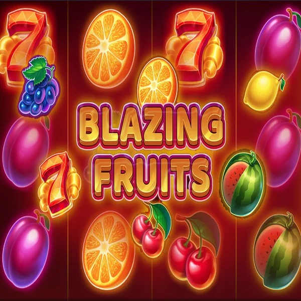 Blazing Fruits slot logo by Inbet Games at Donbet Casino