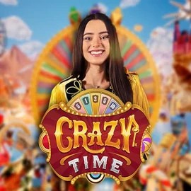 Crazy Time online game logo by Evolution on donbets.eu