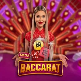 Mega Baccarat slot visual from Pragmatic Play available on donbets.eu